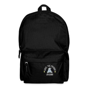 Lustiger Einhorn Spruch I Einhörner - Rucksack - Schwarz - Vorne