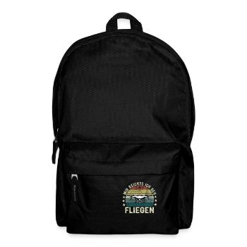 Mir Reichts Ich Geh Fliegen Drohne Drohnenflieger - Rucksack - Schwarz - Vorne