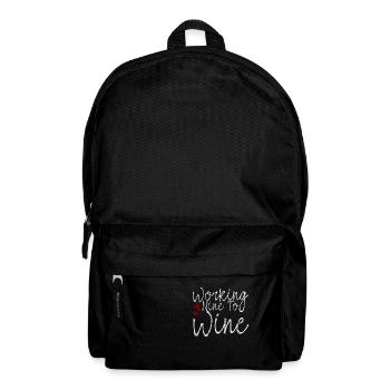 Travailler neuf au vin 3 - Sac à dos - noir - Devant