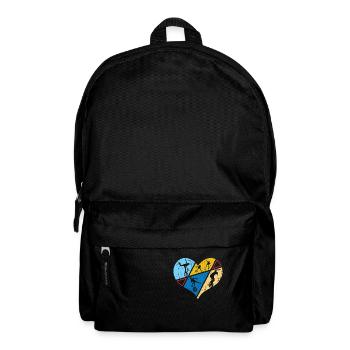 Einrad Zirkus Jonglieren - Rucksack - Schwarz - Vorne