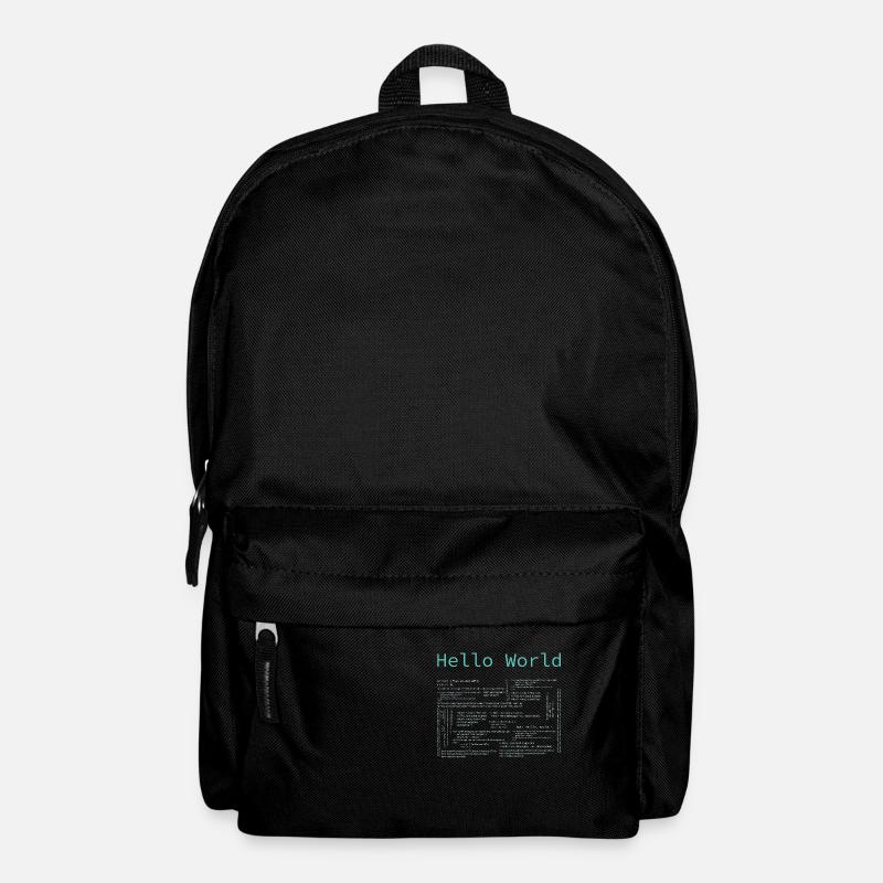 Hello World - Computer Pr... Programmierer & Nerd - Rucksack - Schwarz
