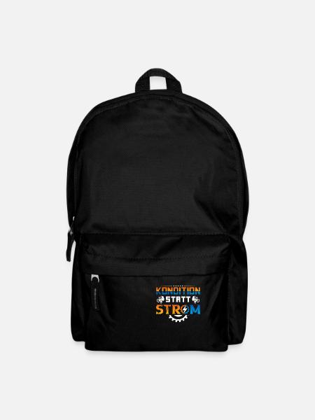 Fahrrad Kondition statt Strom - Rucksack - Schwarz