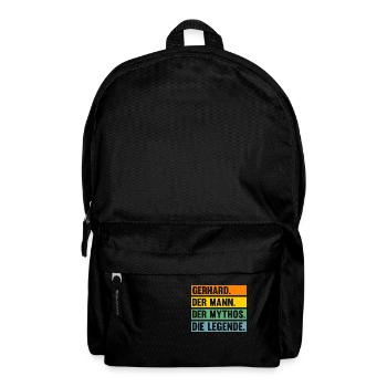 Gerhard - Rucksack - Schwarz - Vorne