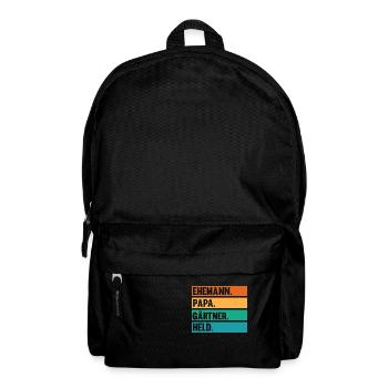 Vater Papa Gärtner Gartenarbeit Hobbygärtner Garte - Rucksack - Schwarz - Vorne