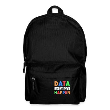 Verhaltensanalytiker/Daten oder es ist nichts pass - Rucksack - Schwarz - Vorne