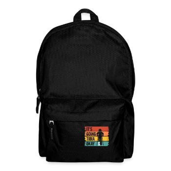 Beinbruch Wortspiel für Jemanden mit einem - Rucksack - Schwarz - Vorne