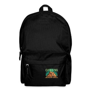 Camping -Aventure Naturperson Cadeau - Sac à dos - noir - Devant