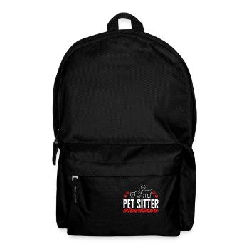 Pet Sitting Cat Dog Pet Sitter - Backpack - black - Front