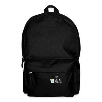 Gin Spruch They call me Gin-ius - Rucksack - Schwarz - Vorne