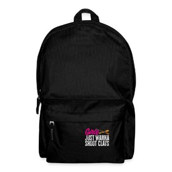 Shooting Skeet Clay Pigeon Shooting - Backpack - black - Front
