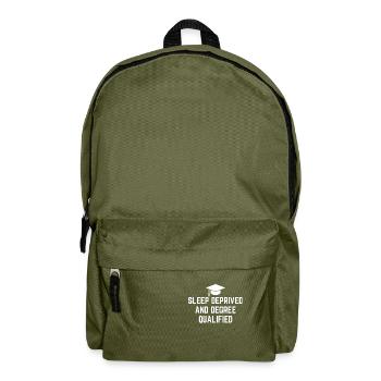 Funny Graduation - Backpack - olive green - Front