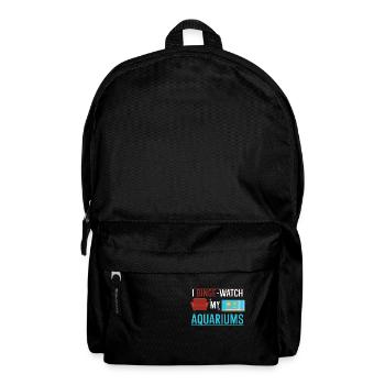 Je regarde mes aquariums - Sac à dos - noir - Devant