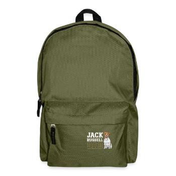 Jack Russell Terrier - Sac à dos - vert olive - Devant