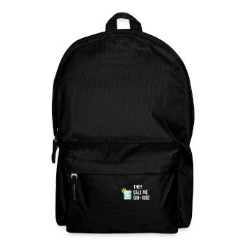 Gin Spruch They call me Gin-ius - Rucksack - Schwarz - Vorne