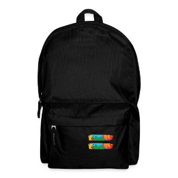 LBGT Flag Gay Pride Human Vintage Rainbow - Rucksack - Schwarz - Vorne