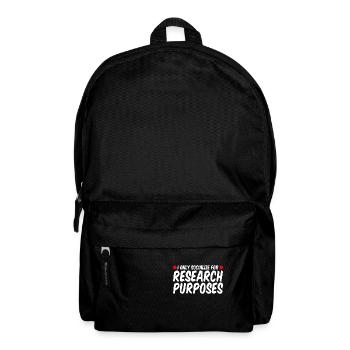 I Only Socialize For Research Purposes - Backpack - black - Front