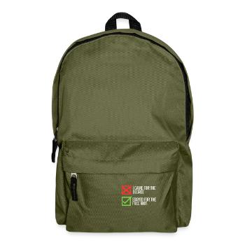 Stayed For The Wi-Fi - Backpack - olive green - Front