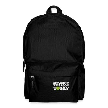 Tennisplatz Spruch Für Tennis - Rucksack - Schwarz - Vorne