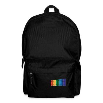 Marimba rainwow - cool marimba instrument gift - Backpack - black - Front