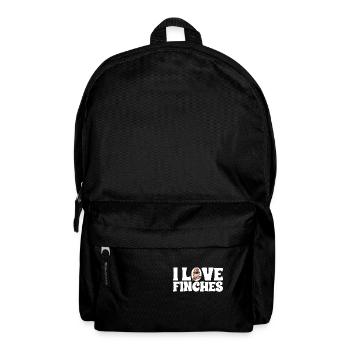 Zebra Finches Bird Zebra Finch - Backpack - black - Front