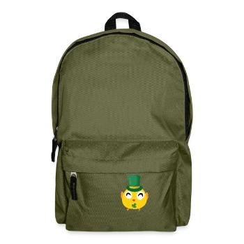 Irish Chick St Patrick's Day - Backpack - olive green - Front