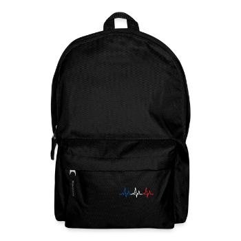 Mon cœur bat pour la France - Sac à dos - noir - Devant