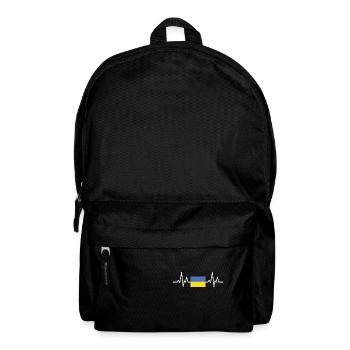 Mon cœur bat pour l'Ukraine - Sac à dos - noir - Devant