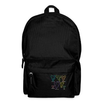 Haifischzahn-Typen Fossilienjagd - Rucksack - Schwarz - Vorne