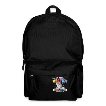 Einhorn Kostüm - Rucksack - Schwarz - Vorne