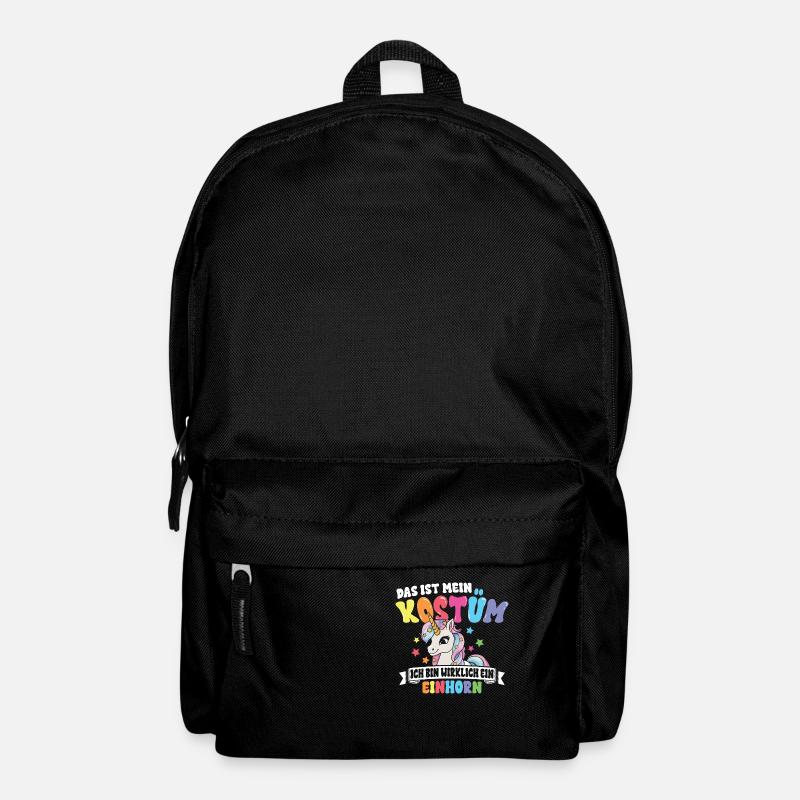 Einhorn Kostüm - Rucksack - Schwarz