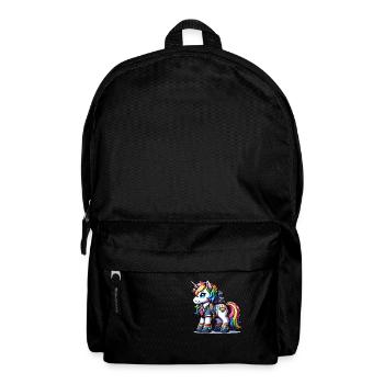 Cute Schoolboy Unicorn - Backpack - black - Front