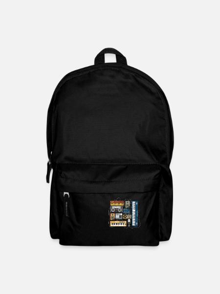 Modular Synthesizer Vintage Dj Mixer Synth - Backpack - black