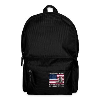 welcome home my husband my soldier my hero - Sac à dos - noir - Devant