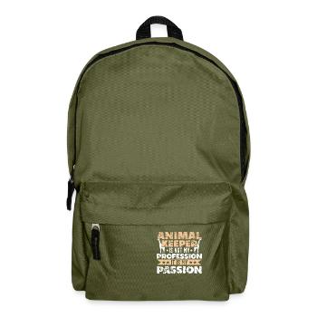 Tierpfleger Passion - Rucksack - Olivgrün - Vorne