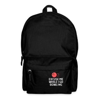 Bowling Sayings Bowling Bowler Skittles Gift - Backpack - black - Front