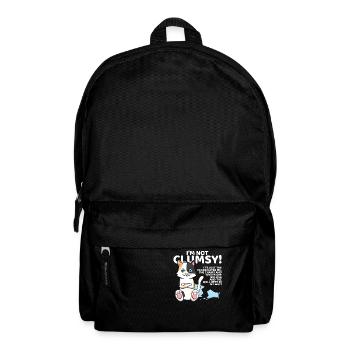Clumsy Cat Kitty Kitten For Gawky Cat Lovers - Rucksack - Schwarz - Vorne