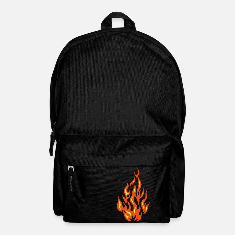 feu flamme flame - Sac à dos - noir