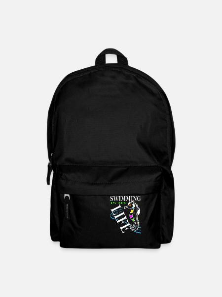 schwimmen Schwimmer - Rucksack - Schwarz