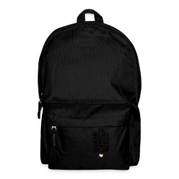 Geschenk frisch Verliebte Paare Liebesbotschaft - Rucksack - Schwarz - Vorne