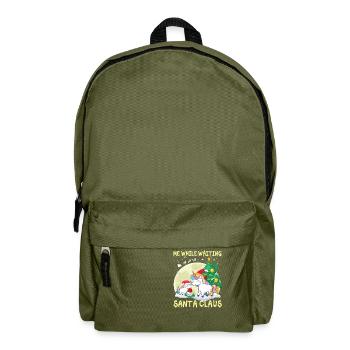 Me While Waiting Santa Claus - Backpack - olive green - Front