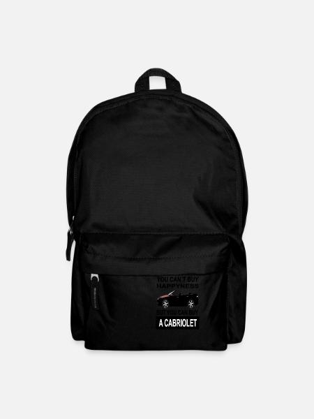 Cabriolet fahren Cabrio Fahrer Cabrio Spruch Auto - Rucksack - Schwarz