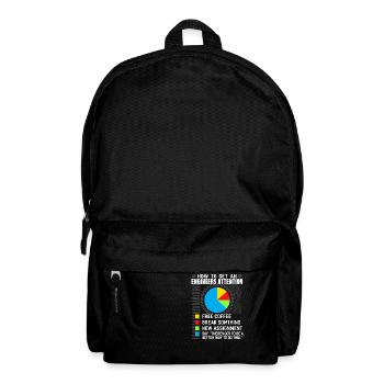 Engineer mechanical engineering electrical engineering gift - Backpack - black - Front