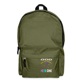 Allah is only God is almighty Muslim poison - Backpack - olive green - Front