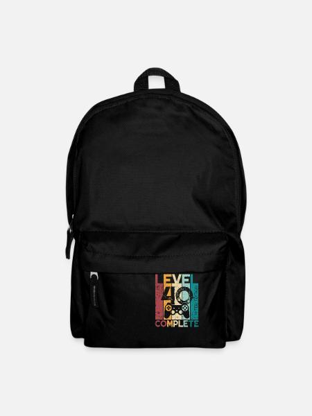 40 Geburtstag Level 40 Complete 40 Jahre Geschenk - Rucksack - Schwarz