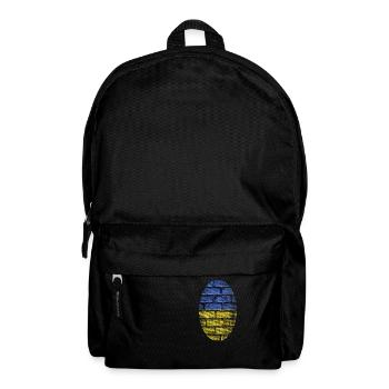 Ukraine PEACE FLAGGE FAHNE - Rucksack - Schwarz - Vorne