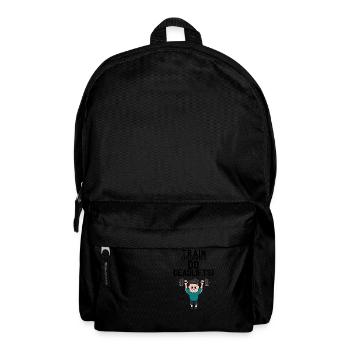 Deadlifting, powerlifter, gym, motivation - Sac à dos - noir - Devant