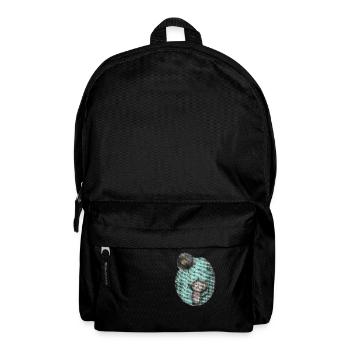 cute drawing cat balloon balloon - Backpack - black - Front