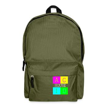 Acid house d - Backpack - olive green - Front