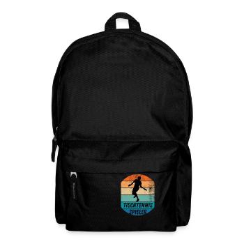 Tischtennisspieler - Rucksack - Schwarz - Vorne