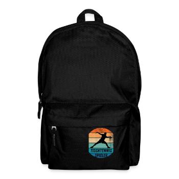 Tischtennisspieler - Rucksack - Schwarz - Vorne